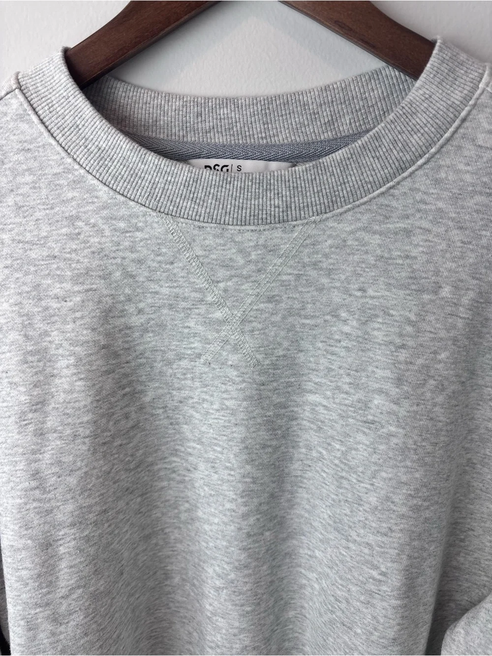 DSG Men’s French Terry Crewneck Sweatshirt – Heather Gray – Size Small